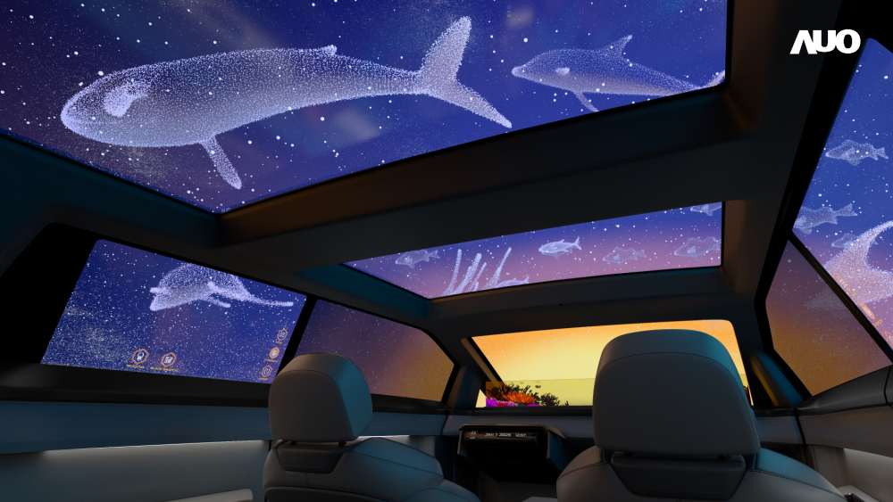 世界杯下单平台网站官网以Smart Cockpit 2025展示一系列领先业界的Micro LED Display HMI 解决方案，其中幻境全景天幕(Vitrual Sky Canopy)是全球首度导入大尺寸、透明Micro LED 显示器于天窗的应用，带来无边际的沉浸式体验